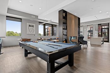 Shuffle board & pool table